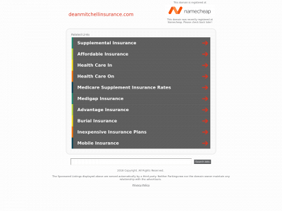 deanmitchellinsurance.com snapshot
