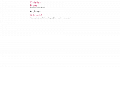 chrbroens.dk snapshot