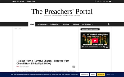 thepreachersportal.org snapshot
