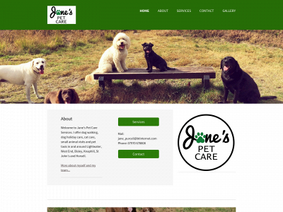 janespetcareservices.co.uk snapshot