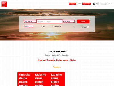 tausche-deins-gegen-meins.de snapshot