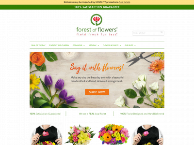 www.forestofflowershydepark.com snapshot