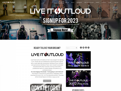 www.liveitoutloud.net snapshot