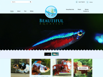 beautifulaquatics.com snapshot