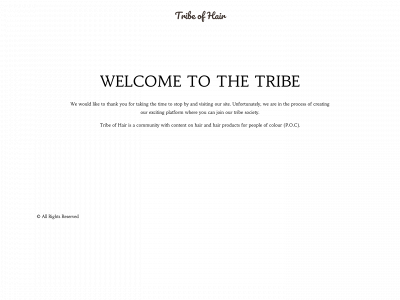 tribeofhair.com snapshot