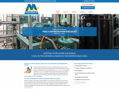 www.pensacolahvacrefrigeration.com snapshot