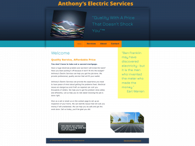 anthonyselectricservices.com snapshot