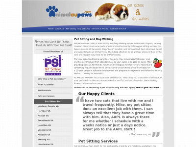 animalaupaws.net snapshot