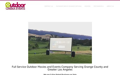 www.outdoorcinemaevents.net snapshot
