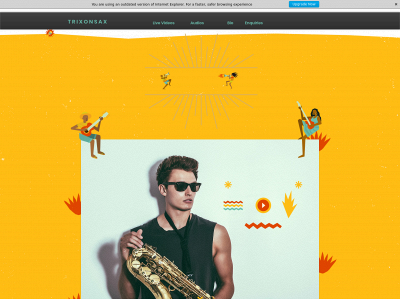 trixonsax.com snapshot