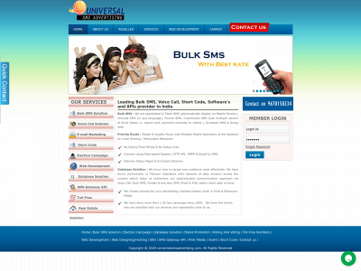 universalsmsadvertising.com snapshot
