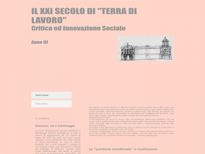 xxisecoloditerradilavoro.it snapshot