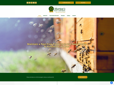 mortonspestcontrol.com snapshot
