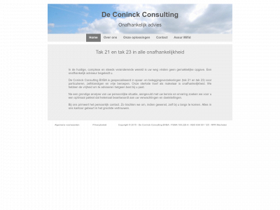 deconinckconsulting.be snapshot