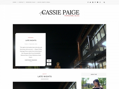 www.thecassiepaige.com snapshot