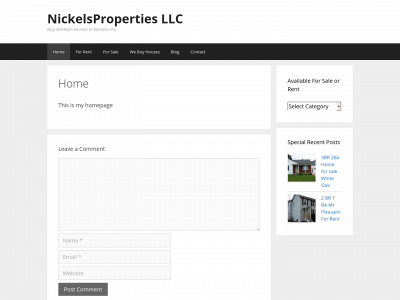 nickelsproperties.com snapshot