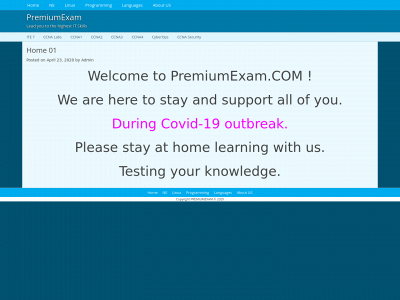 premiumexam.com snapshot
