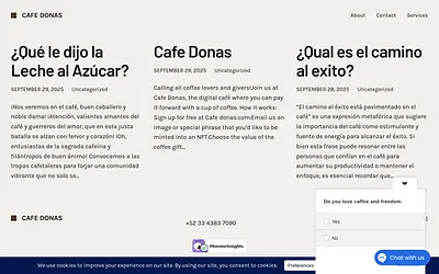 cafedonas.com snapshot