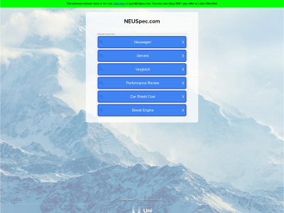 neuspec.com snapshot