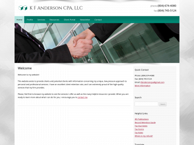 kevinfandersoncpa.com snapshot