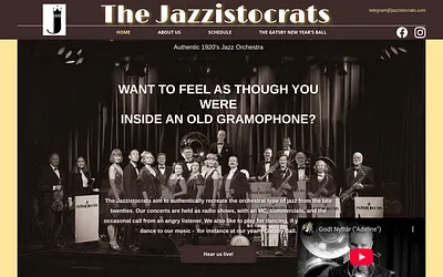 jazzistocrats.com snapshot
