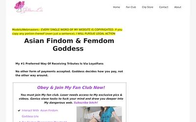 onlygoddesslila.com snapshot