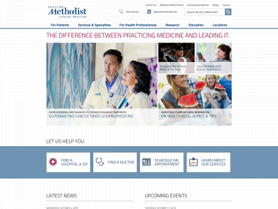 houstonmethodist.org snapshot
