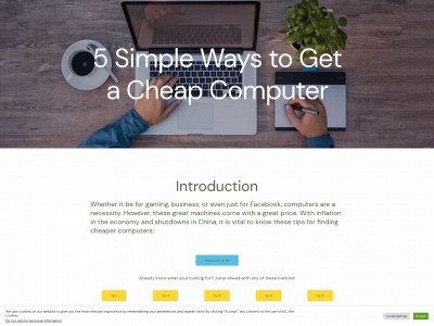 cheapcomputertips.com snapshot