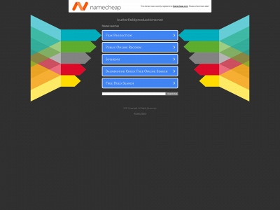 butterfieldproductions.net snapshot