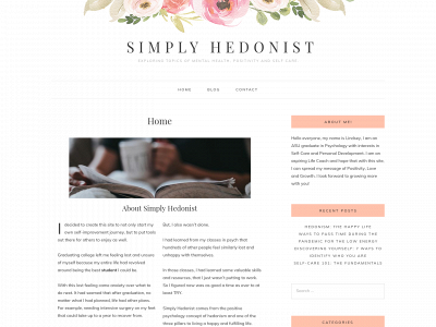 simplyhedonist.com snapshot