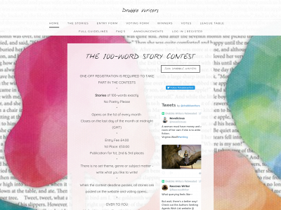www.drabblewriters.com snapshot