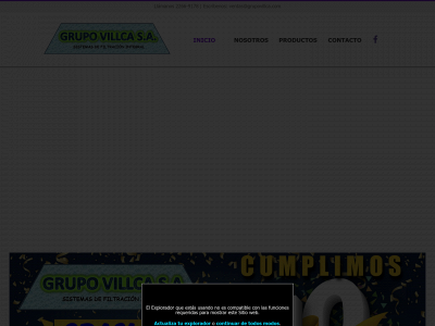grupovillca.com snapshot