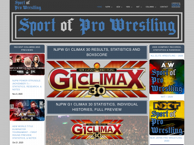 sportofprowrestling.com snapshot