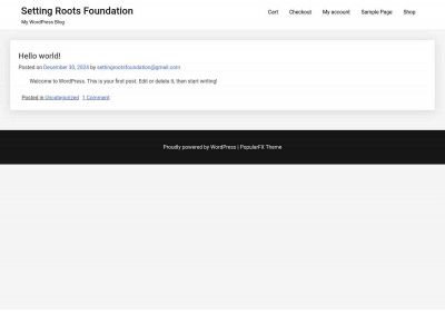 settingrootsfoundation.org snapshot