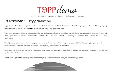 toppdemo.no snapshot