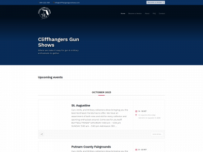 cliffhangersgunshows.com snapshot