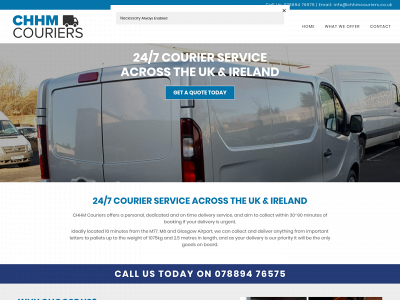 chhmcouriers.co.uk snapshot
