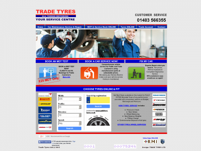 tradetyres.com snapshot