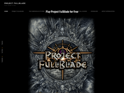 projectfullblade.com snapshot