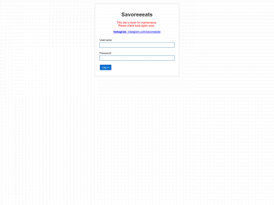 savoreeeats.com snapshot