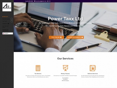 powertaxx.com snapshot