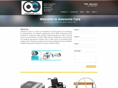 awesomecare.in snapshot