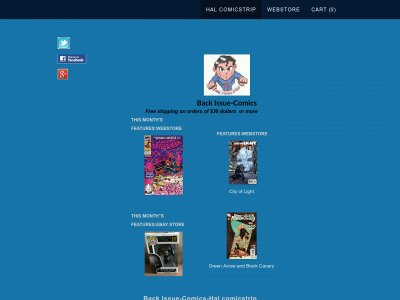 www.halscomicandcards.com snapshot
