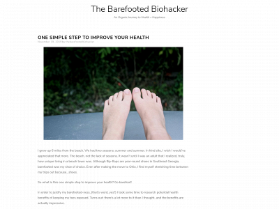 thebarefootedbiohacker.com snapshot