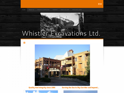 whistlerexcavations.com snapshot