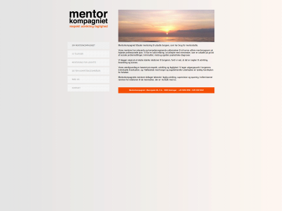 mentor-kompagniet.dk snapshot
