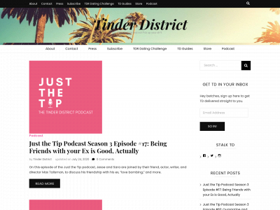 tinderdistrict.com snapshot