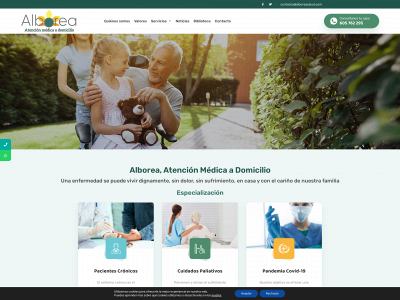 alboreasalud.com snapshot