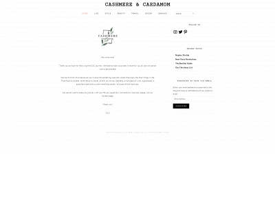 cashmereandcardamom.com snapshot