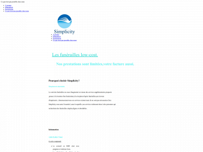 funerailles-simplicity.be snapshot